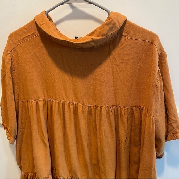 Women's Orange Button-Up Top Size 2XL - Picture 6 of 6